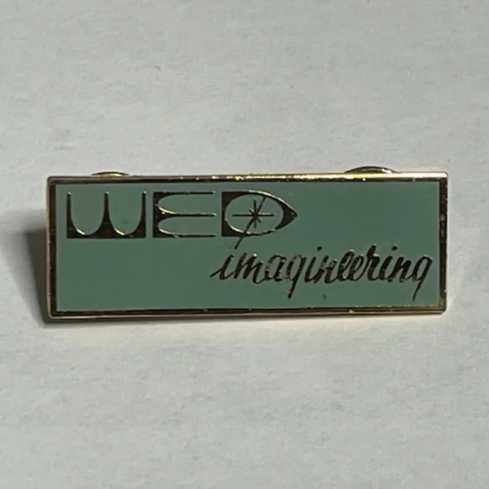 Disney Trading Pin WED Imagineering Milestone Lapel Hat Vest Pin Gold Tone 1.5